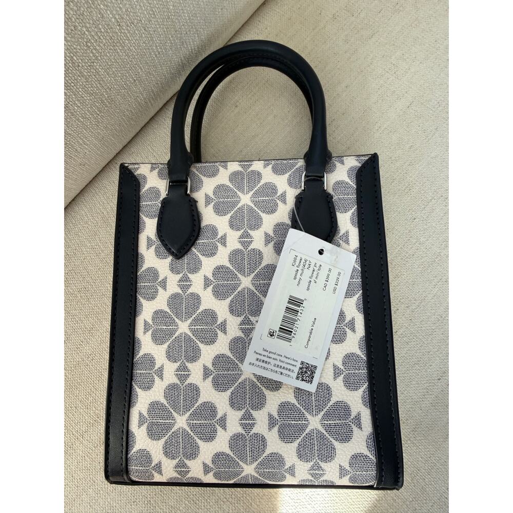 Kate Spade New York Signature Spade Flower Navy Mini Tote Crossbody Bag NWT - Picture 9 of 12
